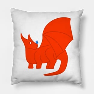 Dragon and Butterfly Pillow