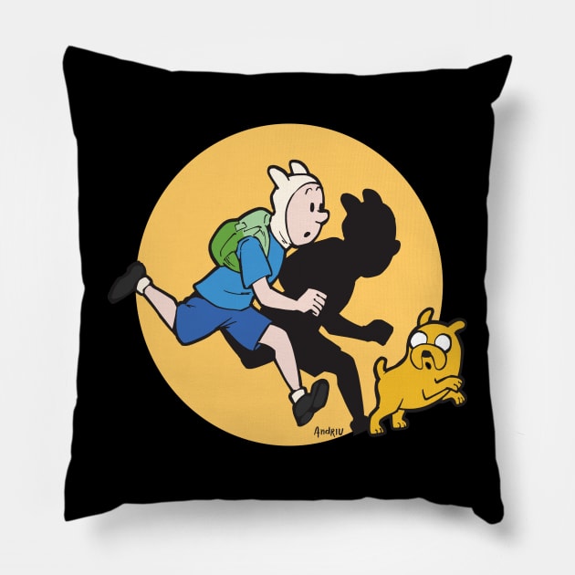 Adventures Pillow by Andriu