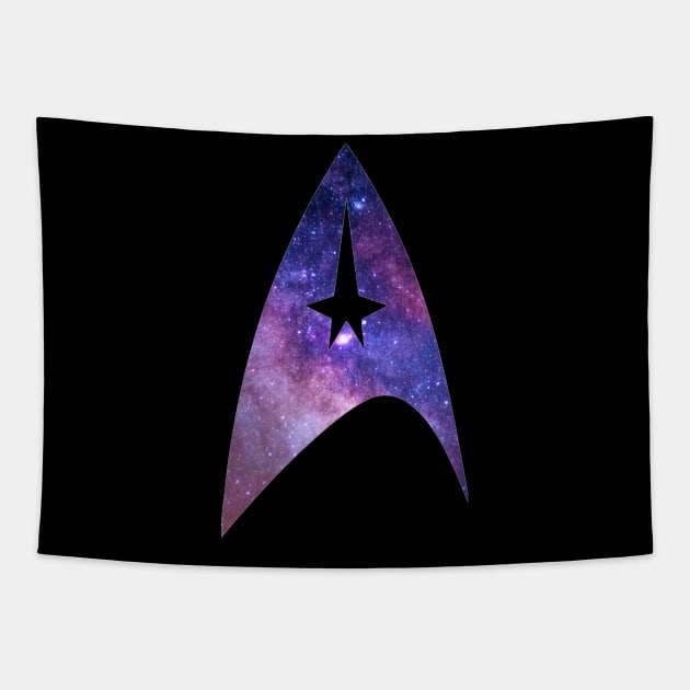 Starfleet Space Glitter Tapestry by Sarahstardust71