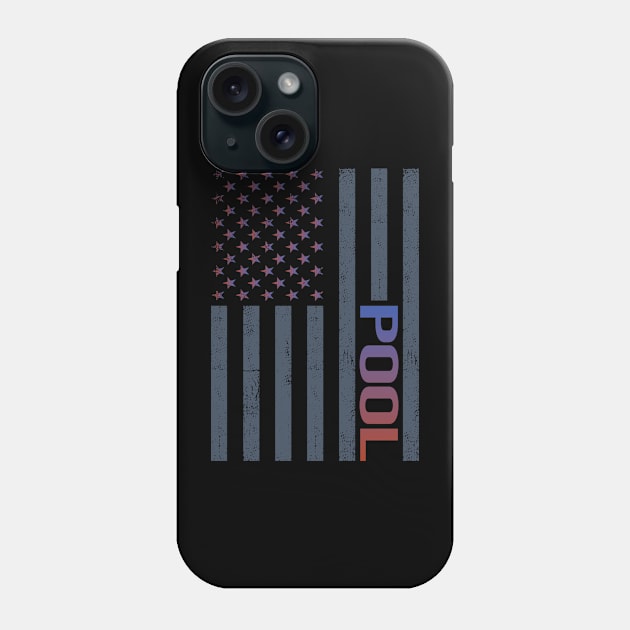 American Flag Pool Phone Case by tyeshawalthous