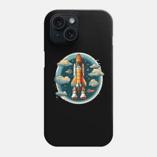 AI Generated Rocketship Phone Case