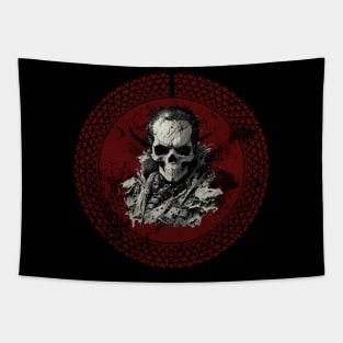 Skeleton Warrior - Unisex Tapestry