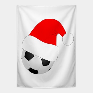 Christmas Soccer Player Gift Tapestry