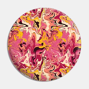 Summer Festival Marble - Digital Paint Spill Pin