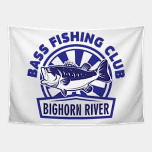 Bass Fishing Club Bighorn River Tapestry