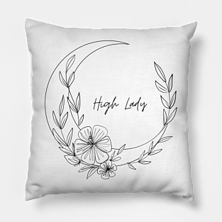 High Lady Crescent Moon T-Shirt - ACOTAR Inspired Feyre Rhysand Shirt Pillow