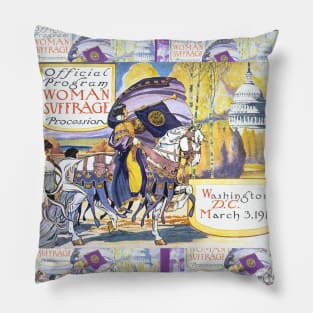 1913 Women's March On Washington - Votes For Women Pillow