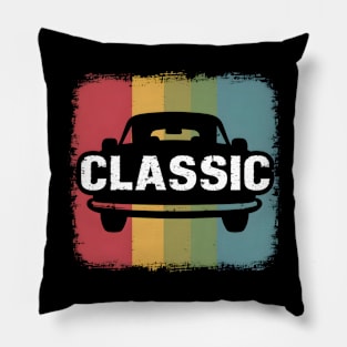 Classic car retro design Pillow