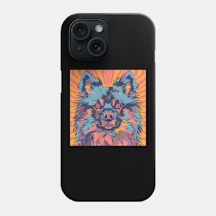 Keeshond in 70's Phone Case