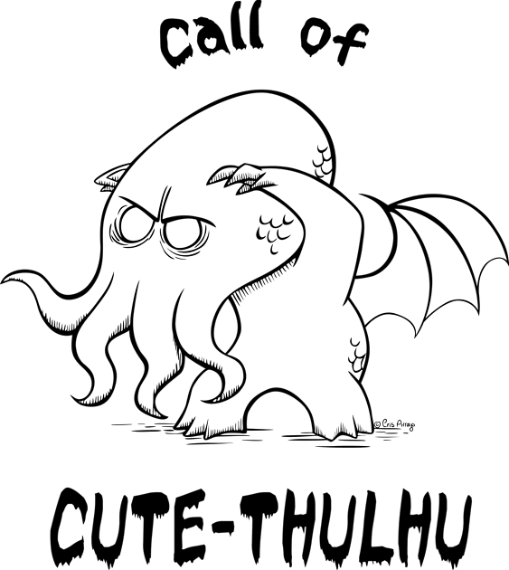 Call of Cute-Thulhu Kids T-Shirt by CrisArroyo