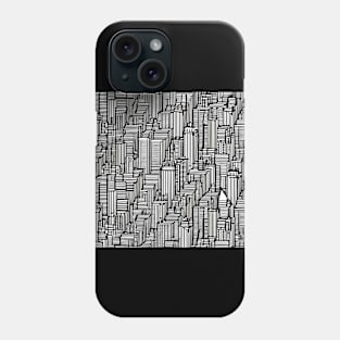 Minimalist New York City drawing Phone Case