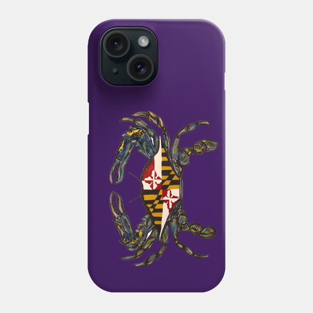 small maryland crab flag Phone Case by Jeneralarts