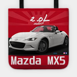 Mazda MX5 ND White Tote