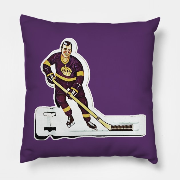 Coleco Table Hockey Players - Los Angeles Kings Pillow by mafmove