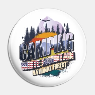 Camping White Mountain National Forest Vintage USA Best gift for campers Adventure gear Pin