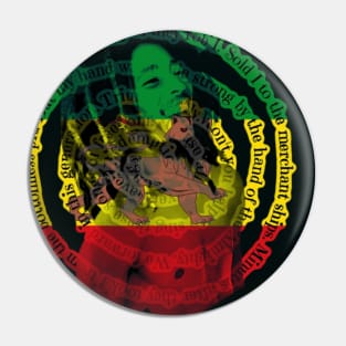 Reggae Rasta flag and Redemption Pin