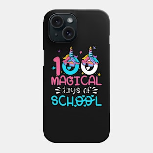 100th Day of Kindergarten For Girls 100 Magical Days Phone Case