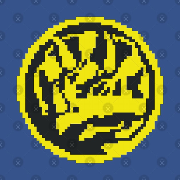 Blue Ranger 8 bit pixelart by Cinestore Merch