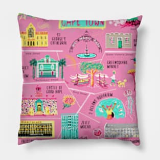 Cape Town Map Pillow