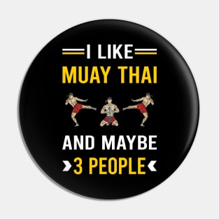 3 People Muay Thai Pin