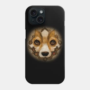 Corgi Surreal Steampunk Artwork, Dog Lover Phone Case