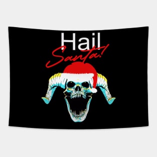 Hail Santa Claus Skull funny Christmas Tapestry