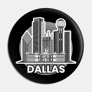 Dallas City Landscape Pin