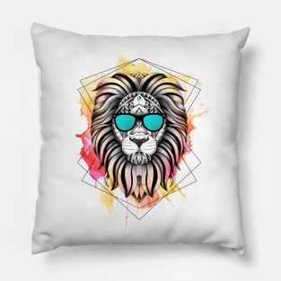 Watercolor Lion Pillow