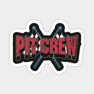 CAR RACING: Pit Crew Gift Magnet