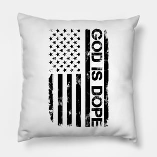 GOD IS DOP , Christian Jesus Faith Believer 4 th of july , us Pillow