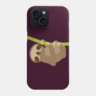 sleeping sloth, sleep all day, sleep all night Phone Case