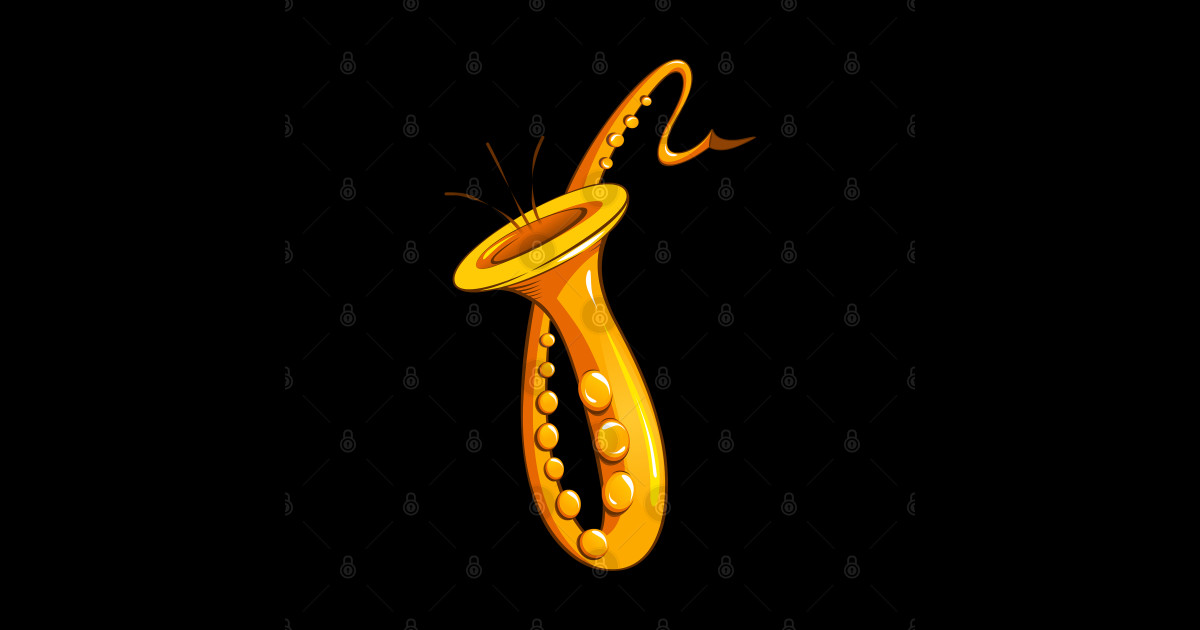 Saxophone Dance Music Sticker TeePublic