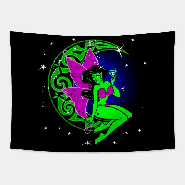 FAERIE 1 (Green) Tapestry by GardenOfNightmares