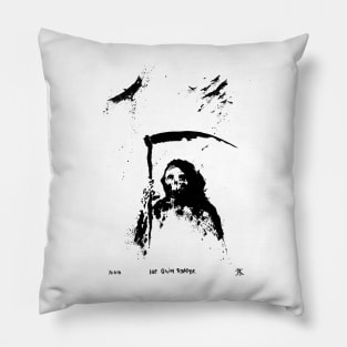 The Grim Reaper by Kim Diaz Holm Pillow