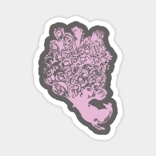 Pink Peacock. Magnet