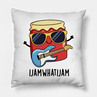 I Jam What I Jam Funny Music Food Pun Pillow