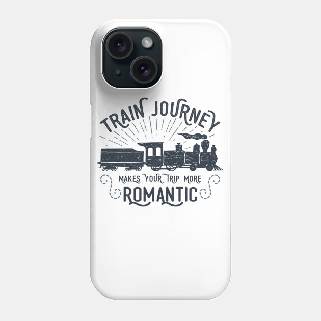 Retro Train Jurnay Phone Case by Hastag Pos