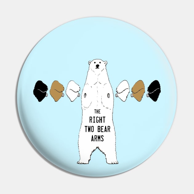 The Right Two Polar Bear Arms Pin by HiPopProject