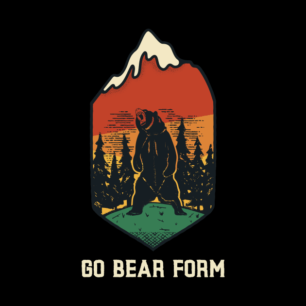 Nerd Druid Go Bear Form by mcfreedomprints