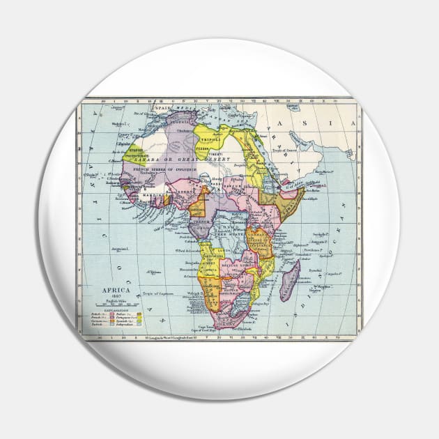 Vintage Map of Africa (1897) Pin by Bravuramedia