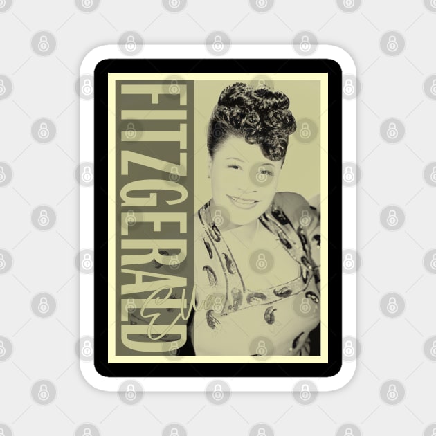 Smooth Details - Ella Fitzgerald Magnet by Gainy Rainy