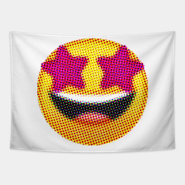 Emoji: WHAT?! (Star-Struck) Tapestry by Sinnfrey