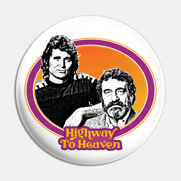 Highway to Heaven / 1980s Retro TV Show Design Pin by DankFutura