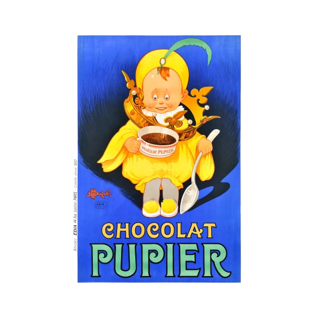 Vintage Advertising Poster Chocolat Pupier by vintagetreasure