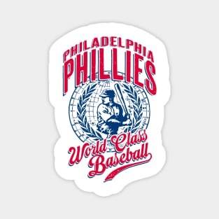 Vintage PHILLIES World Class Baseball Magnet