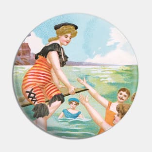 Edwardian bathers Pin