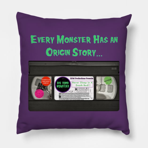 Big Dumb Origin Story Pillow by Big Dumb Monsters