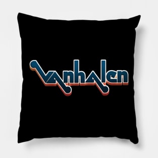 Van Halen - Old Logo 3D Navy Horizontal Pillow