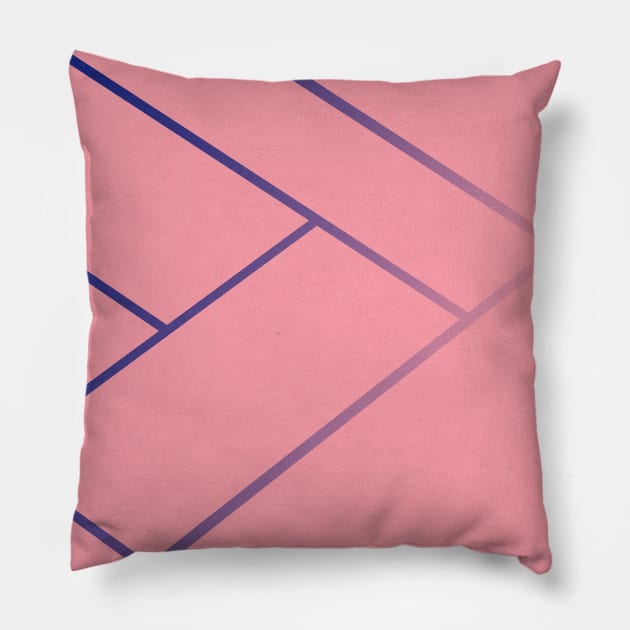 Blue Court Pillow by Rosi Feist