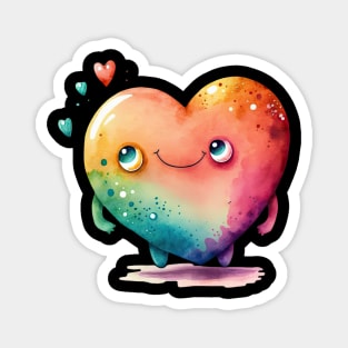 Cute Heart Monster Magnet